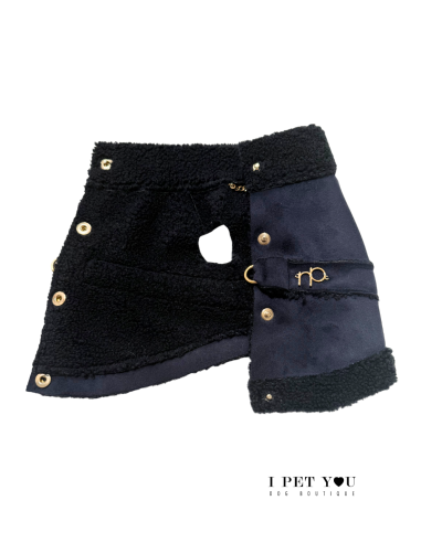 SHEEPSKIN GILET HARNESS BLUE SPECIAL