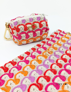 WAVE CORAL POOPY BAG POCHETTE 2