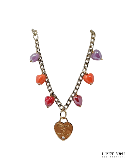 HEARTFULL NECKLACE CORAL