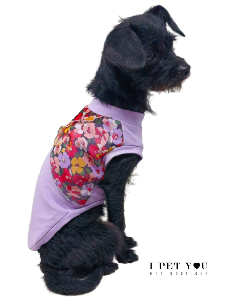 LILY FLORAL SILK T-SHIRT