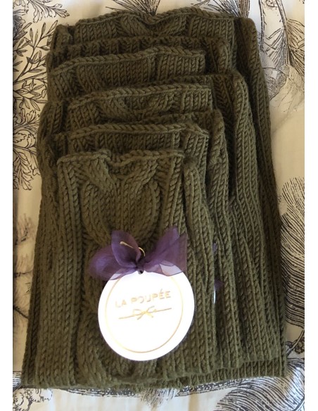 PULL TRECCIA VERDE MILITARE PULL TRECCIA VERDE MILITARE